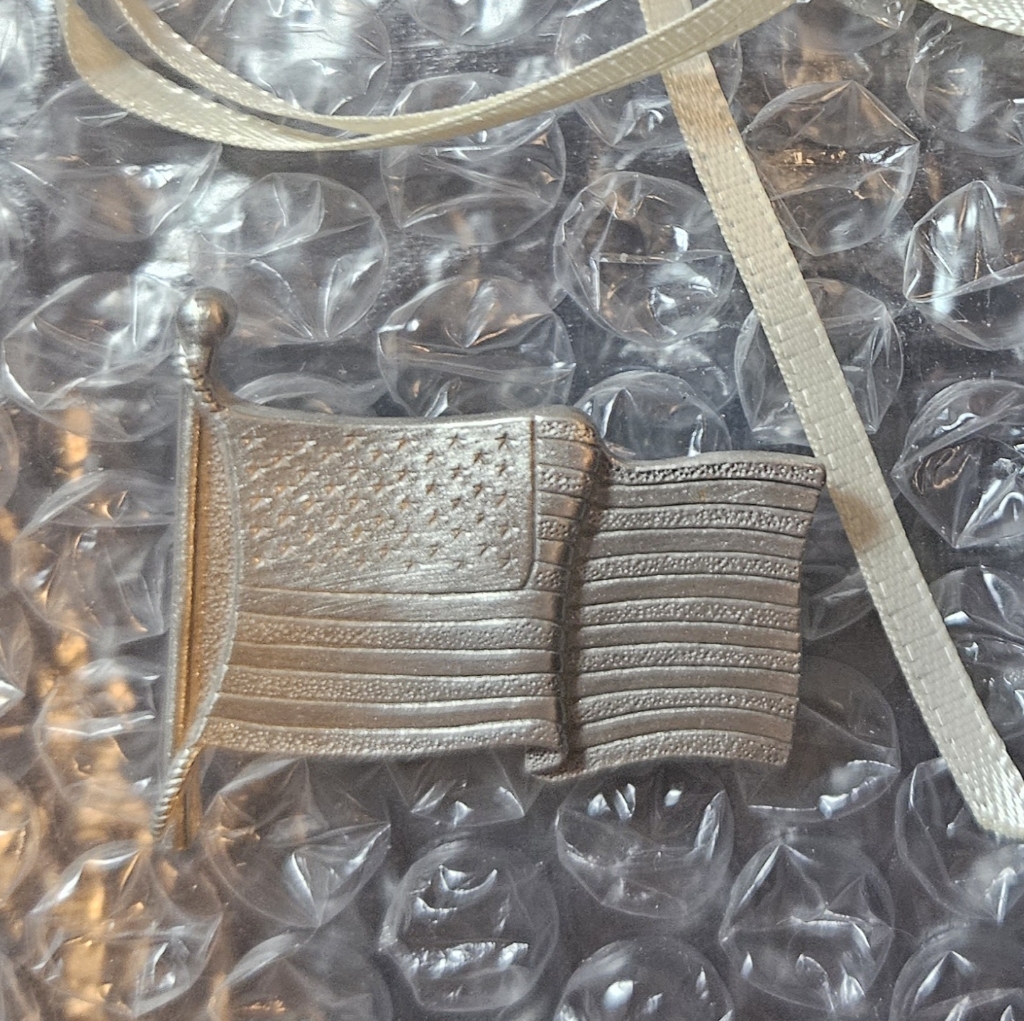 Longaberger Old Glory Tie On Pin/Necklace